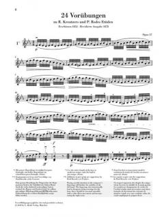 24 Vorübungen zu den Etüden von Kreutzer/Rode op. 37 von Jakob Dont 