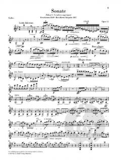 Sonate G-dur op. 13 von Edvard Grieg 