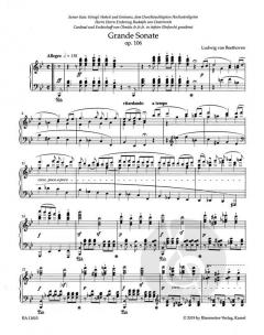 Grande Sonate B-Dur op. 106 'Hammerklavier' von Ludwig van Beethoven im Alle Noten Shop kaufen
