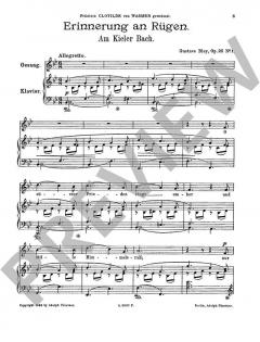 Erinnerung an Rügen op. 25/1 von Gustava Bley 