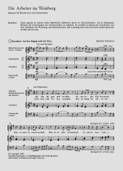 Die Arbeiter im Weinberg. Szenische Kantate 