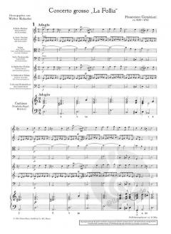 Concerto grosso 'La Follia' von Francesco Geminiani (Download) 