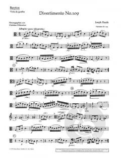 Divertimento Nr. 109 C-Dur Hob.XI:109 von Joseph Haydn (Download) 