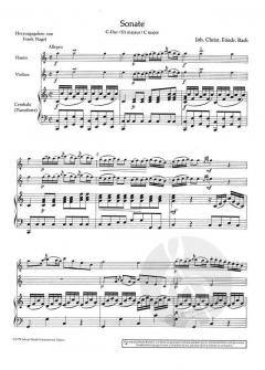Sonate C-Dur von Johann Christoph Friedrich Bach (Download) 