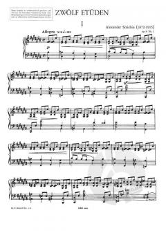 12 Etüden op. 8 von Alexander Skrjabin 