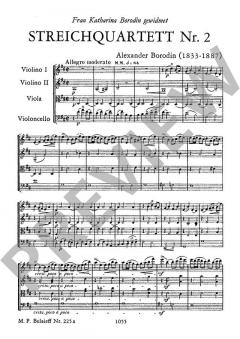 Streichquartett Nr. 2 D-Dur von Alexander Borodin im Alle Noten Shop kaufen