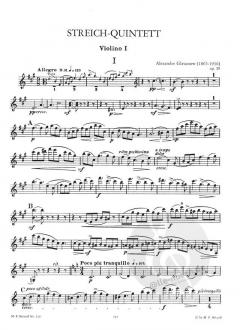 Streichquintett A-Dur op. 39 von Alexander Glasunow im Alle Noten Shop kaufen