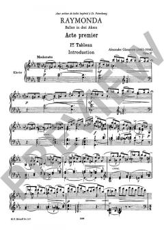 Raymonda op. 57 von Alexander Glasunow 