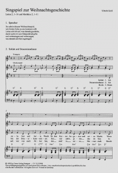 Singspiel zur Weihnachtsgeschichte (Ulrich Gohl) 