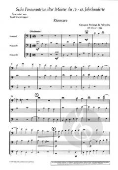 6 Posaunentrios alter Meister (Download) 