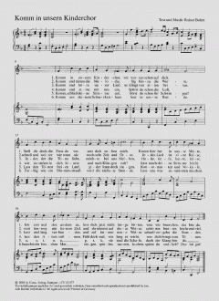 Komm in unsern Kinderchor (Rainer Bohm) 