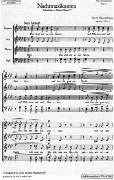 Vier Chorlieder op. 31 Nr. 3 von Kurt Hessenberg (Download) 