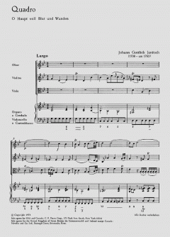 O Haupt voll Blut und Wunden (Johann Gottlieb Janitsch) 