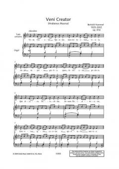 Veni, Creator Spiritus op. 97d von Bertold Hummel (Download) 