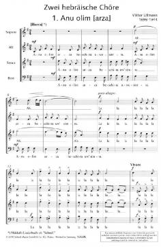 Zwei hebräische Chöre von Viktor Ullmann (Download) 