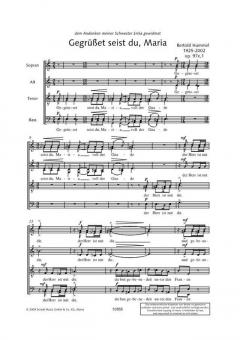 Gegrüßet seist du, Maria op. 97e, 1 von Bertold Hummel (Download) 