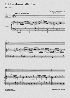 Tag: Drei Choralvorspiele von Christian Gotthilf Tag 