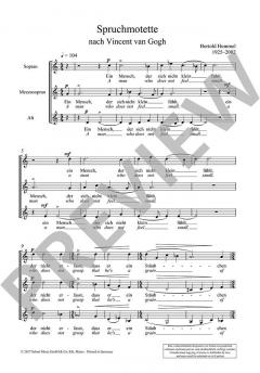 Spruchmotette von Bertold Hummel (Download) 