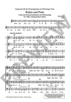 Ruhm und Preis von Rolf Rudin (Download) 