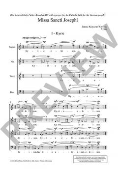 Missa Sancti Josephi von Janusz Krzysztof Korczak (Download) 