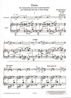 Poem op. 80 von Bertold Hummel (Download) 