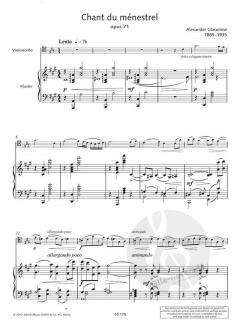 Chant du ménestrel op. 71 von Alexander Glasunow (Download) 