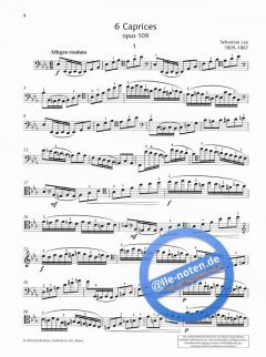 6 Capricen op. 109 von Sebastian Lee (Download) 