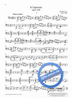 6 Capricen op. 109 von Sebastian Lee (Download) 