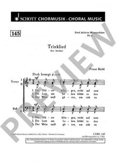 Zwei heitere Männerchöre Nr. 2 von Franz Biebl (Download) 