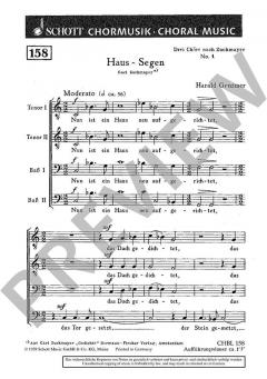 Haus-Segen 'Nun ist ein Haus neu aufgerichtet' von Harald Genzmer (Download) 