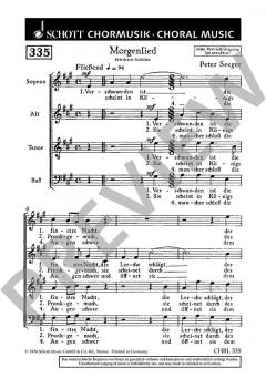 Morgenlied von Peter Seeger (Download) 