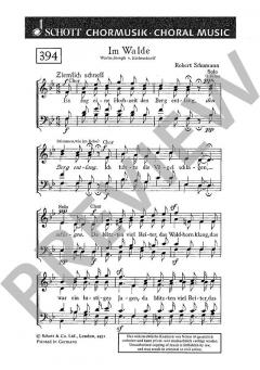 Im Walde (Es zog eine Hochzeit) op. 39/11 von Robert Schumann (Download) 