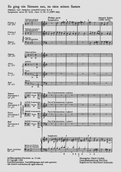 Es ging ein Sämann aus SWV408 (Heinrich Schütz) 