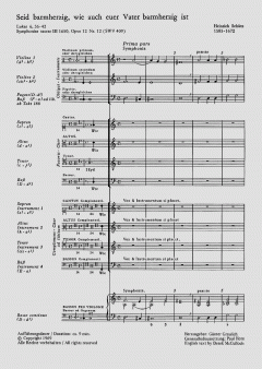 Seid barmherzig, wie auch euer Vater barmherzig ist (Heinrich Schütz) 