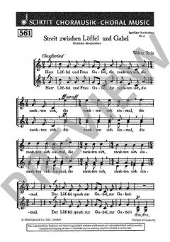 Streit zwischen Löffel und Gabel von Walter Rein (Download) 