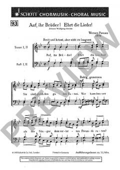 Auf ihr Brüder! Ehrt die Lieder! von Werner Fussan (Download) 