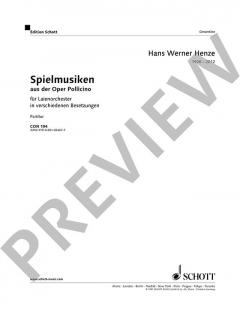 Spielmusiken von Hans Werner Henze (Download) 
