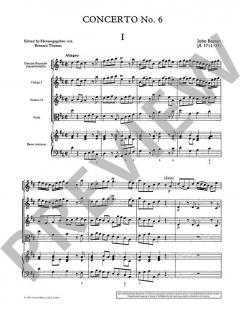 Concerto Nr. 6 D-Dur von John Baston (Download) 