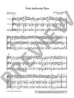 6 ländlerische Tänze D-Dur von Ludwig van Beethoven (Download) 
