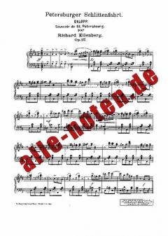 Petersburger Schlittenfahrt op. 57 von Richard Eilenberg 