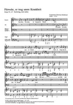 Fürwahr, er trug unsere Krankheit (Constantin Christian Dedekind) 