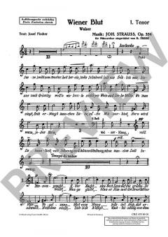 Wiener Blut op. 354 von Johann Strauss (Sohn) 