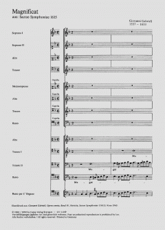 Magnificat à 12 voci (Giovanni Gabrieli) 