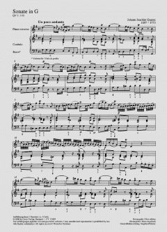 Sonate in G-Dur QV1:110 von Johann Joachim Quantz 