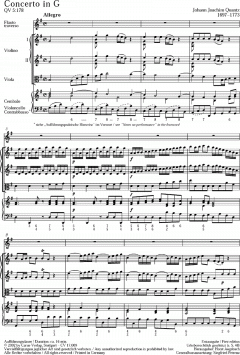 Concerto per Flauto in G-Dur QV5:178 (Johann Joachim Quantz) 