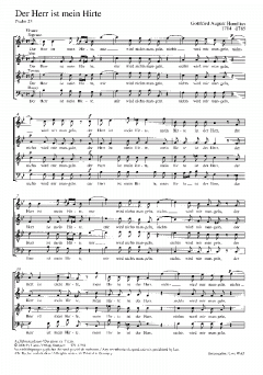 Der Herr ist mein Hirte (Gottfried August Homilius) 