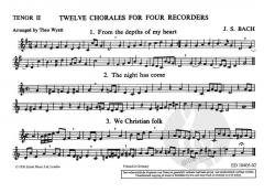 12 Choräle von Johann Sebastian Bach (Download) 