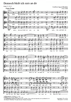 Dennoch bleibe ich stets an dir (Gottfried August Homilius) 