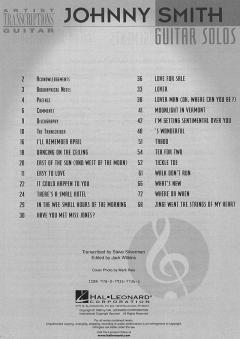 Johnny Smith Guitar Solos von Johnny Smith 