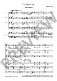 Five Spirituals von Sir Michael Tippett (Download) 